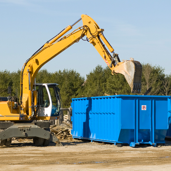 are there any restrictions on where a residential dumpster can be placed in Greig New York